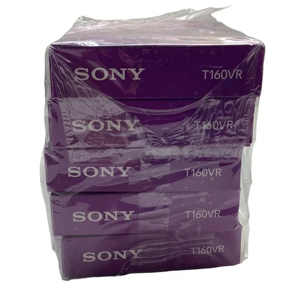 Sony 5-Pack Blank VHS Premium Tapes, 8 Hours Each, New - Picture 6 of 9